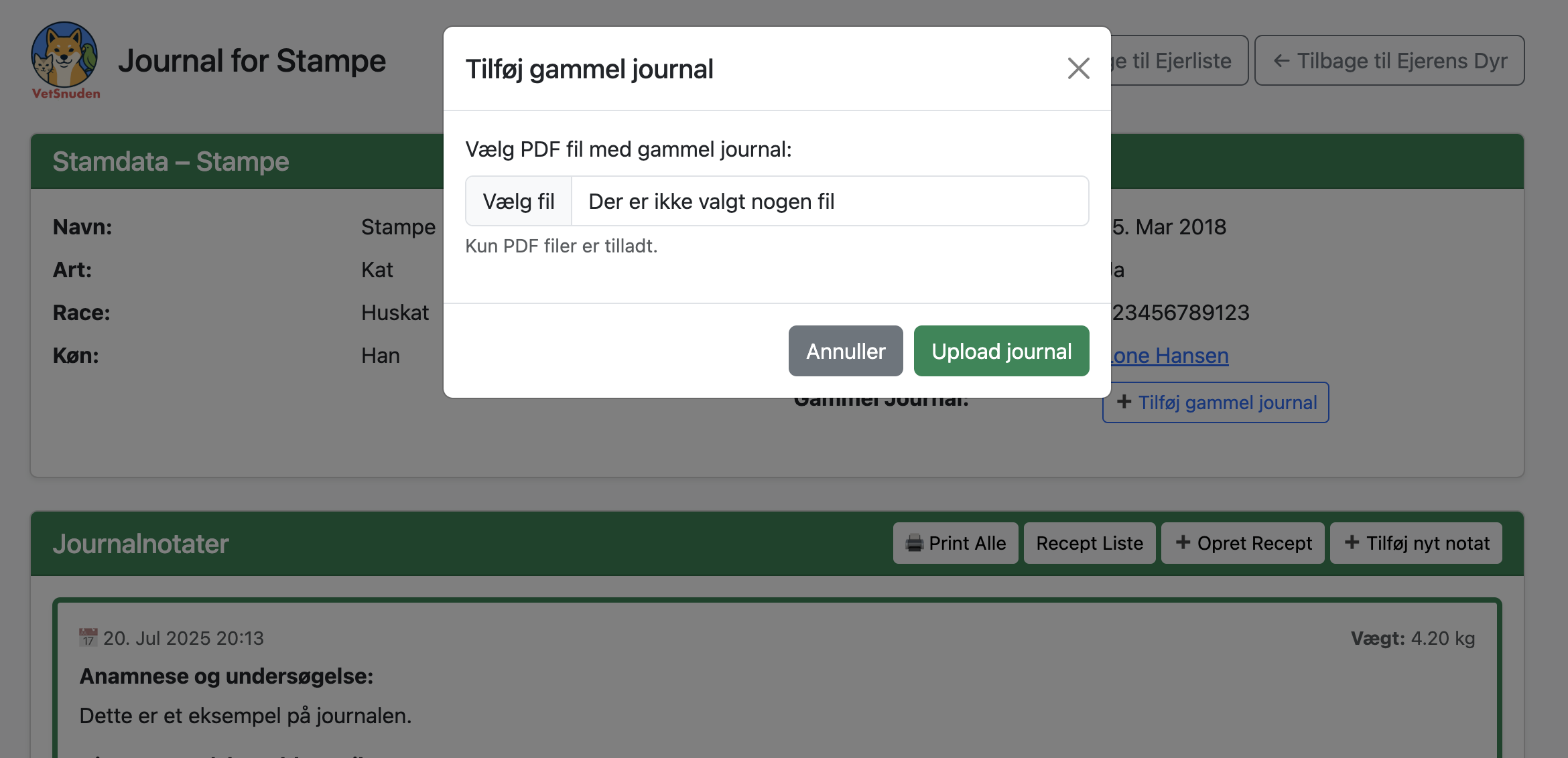VetSnuden Screenshot