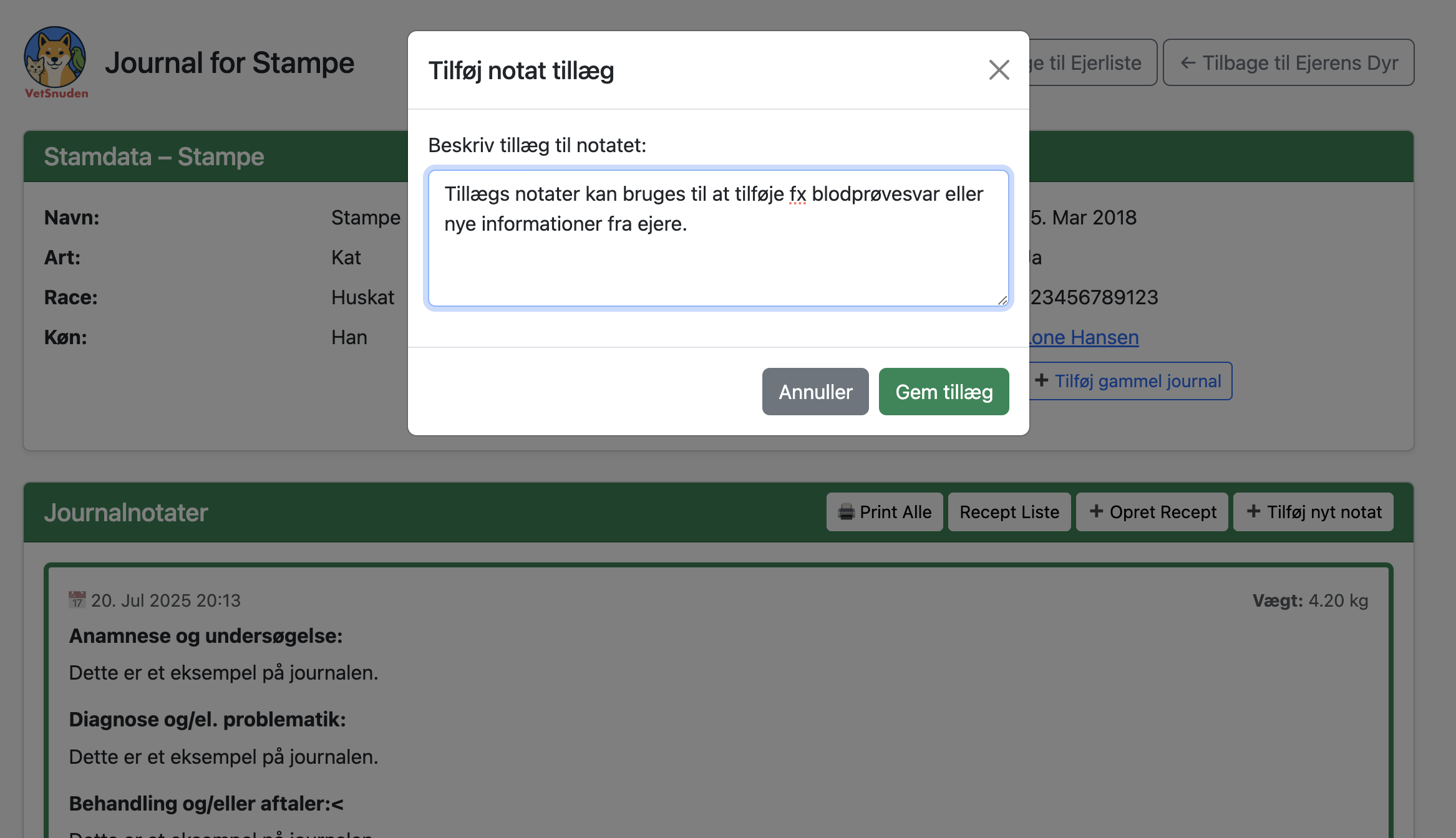 VetSnuden Screenshot