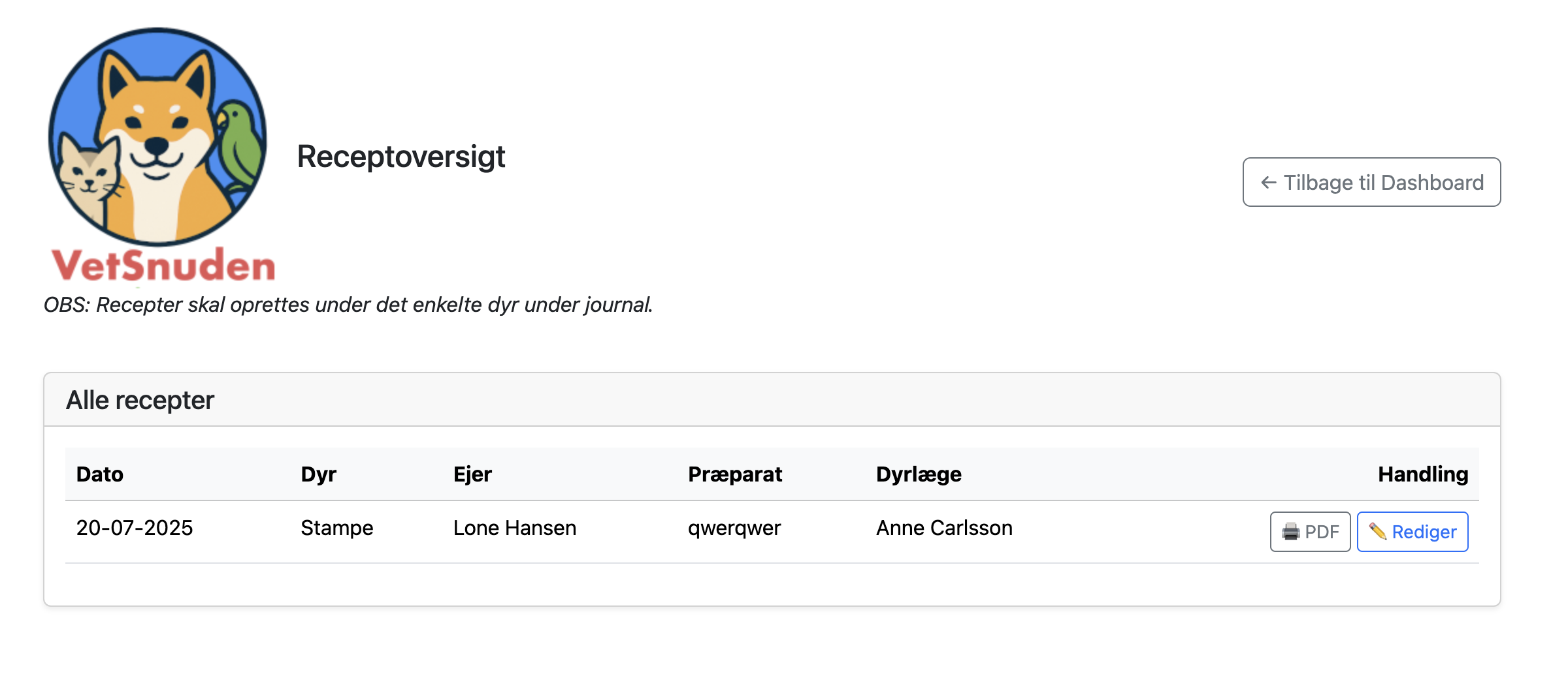VetSnuden Screenshot